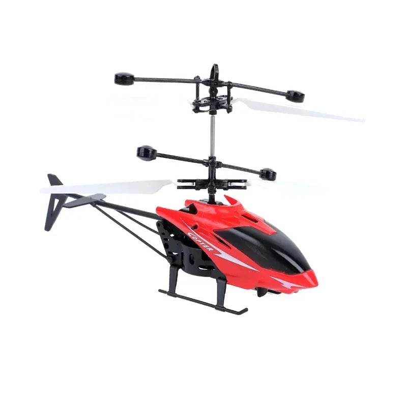 Rechargeable Mini RC Drone Remote Safe Fall-resistant RC Helicopters Drone Children Toys(No remote control battery)