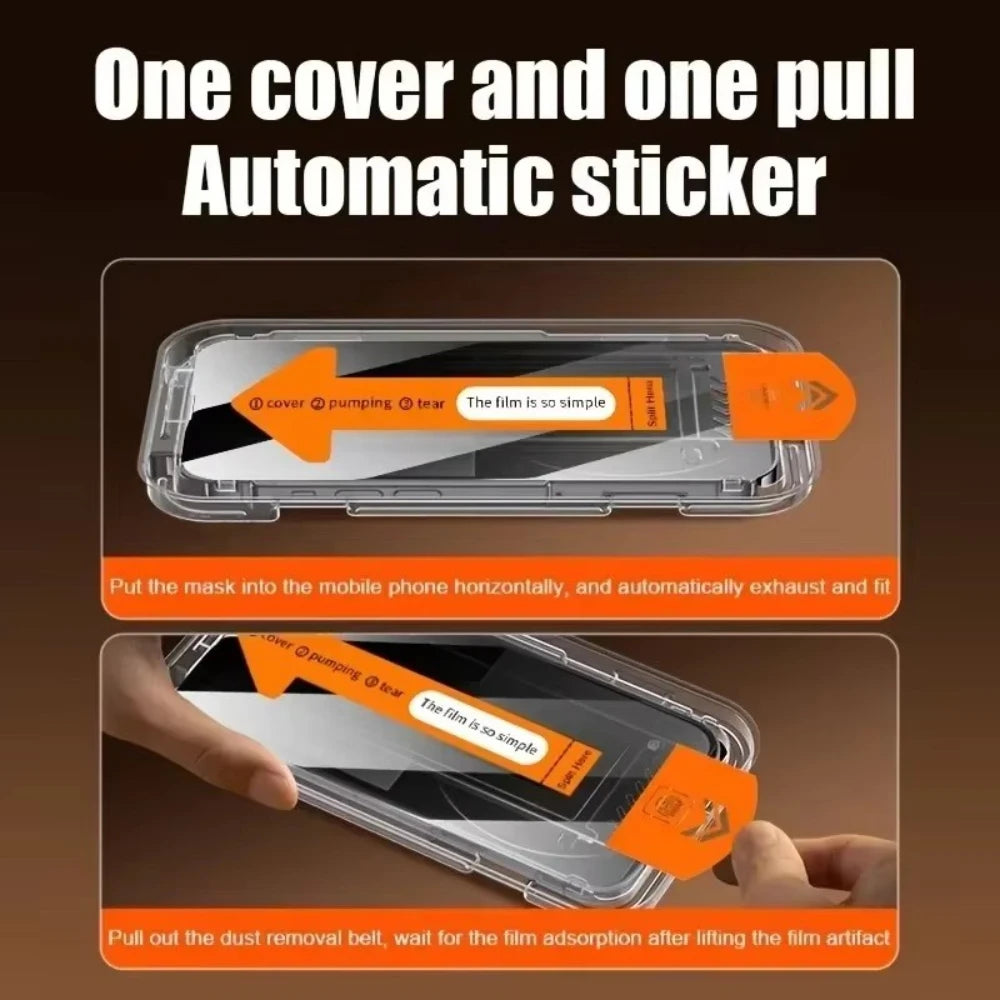 NNBILI Oleophobic Coating Dust Free Easy Installation Screen Protector For iPhone 14 11 13 12 15 16 Pro Max Mini XS X XR Glass