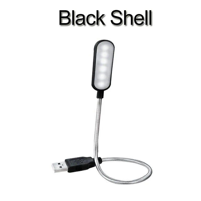 1PC Mini USB LED Light Book Light Flexible Reading Lamp Portable Night Light For Power Bank Laptop Notebook PC Computer